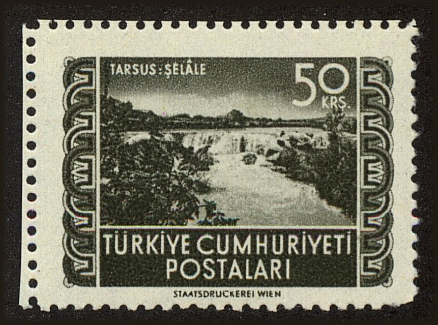 Front view of Turkey 1070 collectors stamp