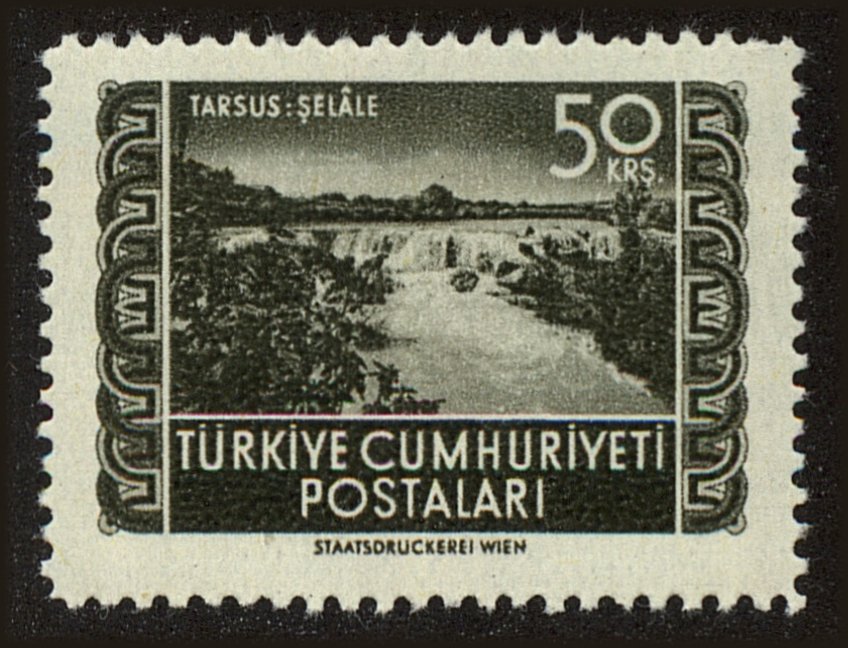 Front view of Turkey 1070 collectors stamp