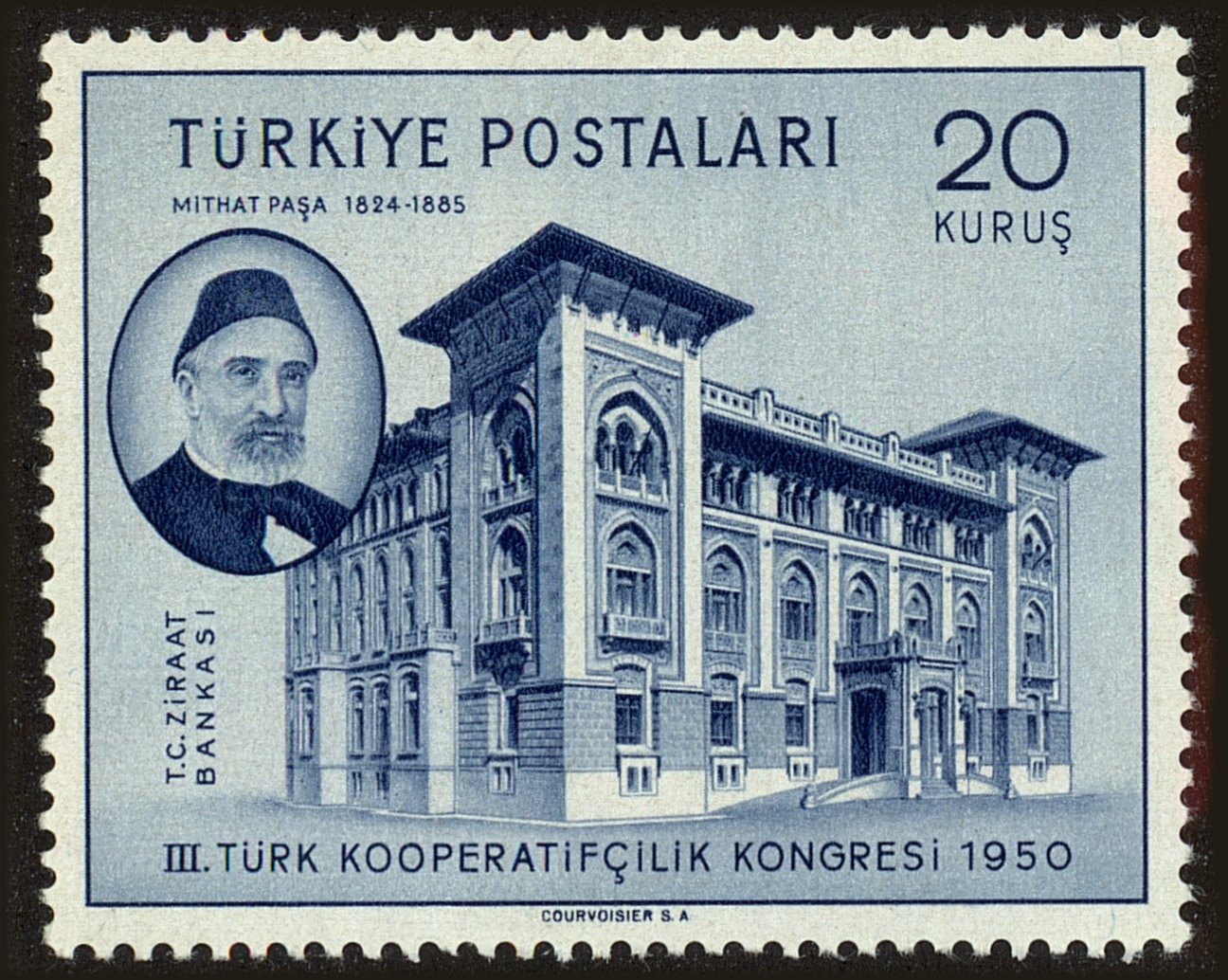 Front view of Turkey 1042 collectors stamp