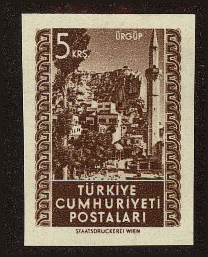 Front view of Turkey 1063 collectors stamp