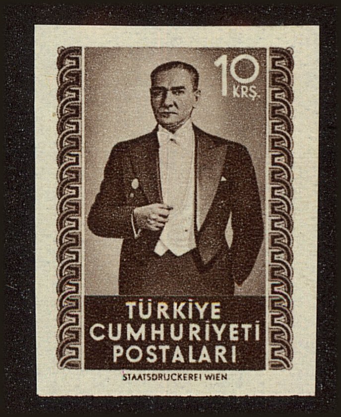 Front view of Turkey 1064 collectors stamp