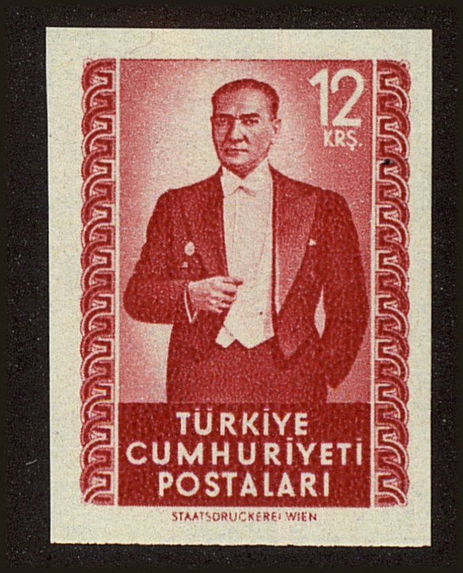 Front view of Turkey 1065 collectors stamp