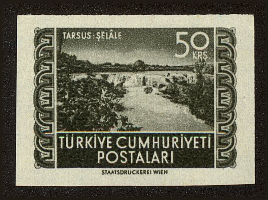 Front view of Turkey 1070 collectors stamp