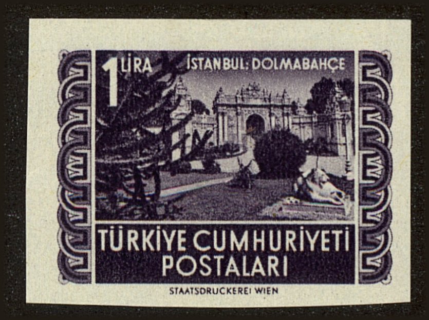 Front view of Turkey 1072 collectors stamp