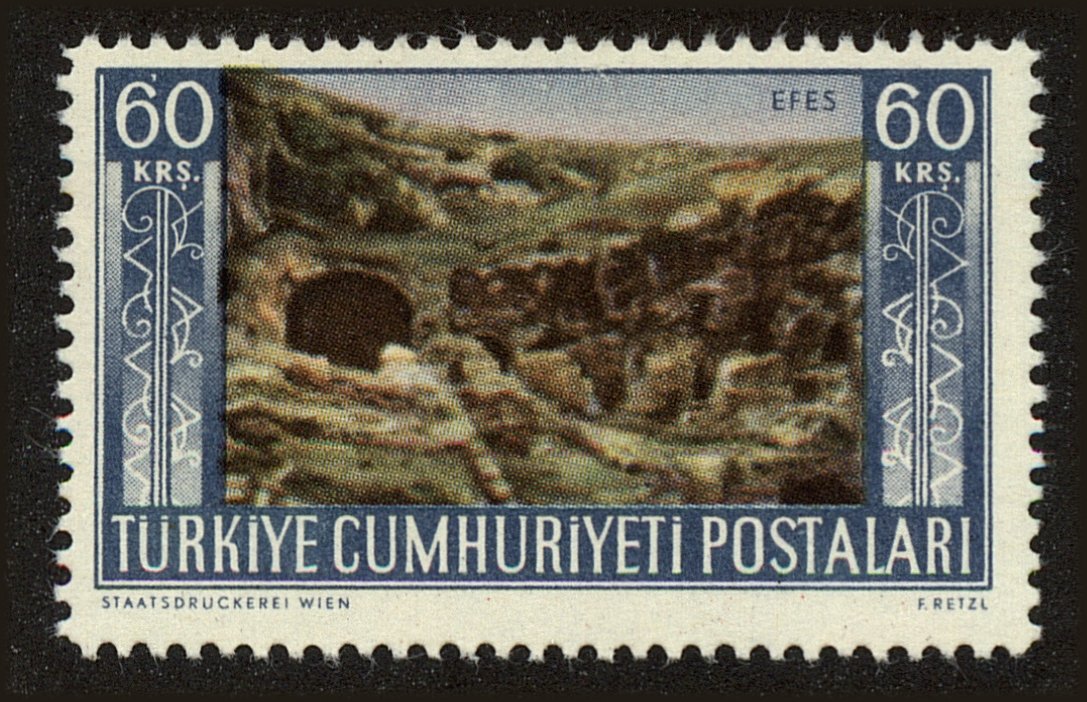 Front view of Turkey 1106 collectors stamp