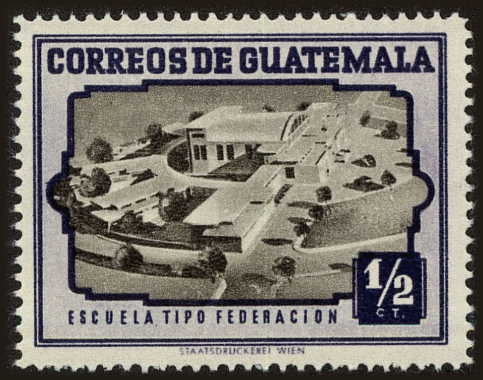 Front view of Guatemala 339 collectors stamp