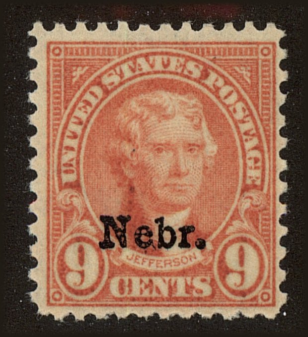 Front view of United States 678 collectors stamp