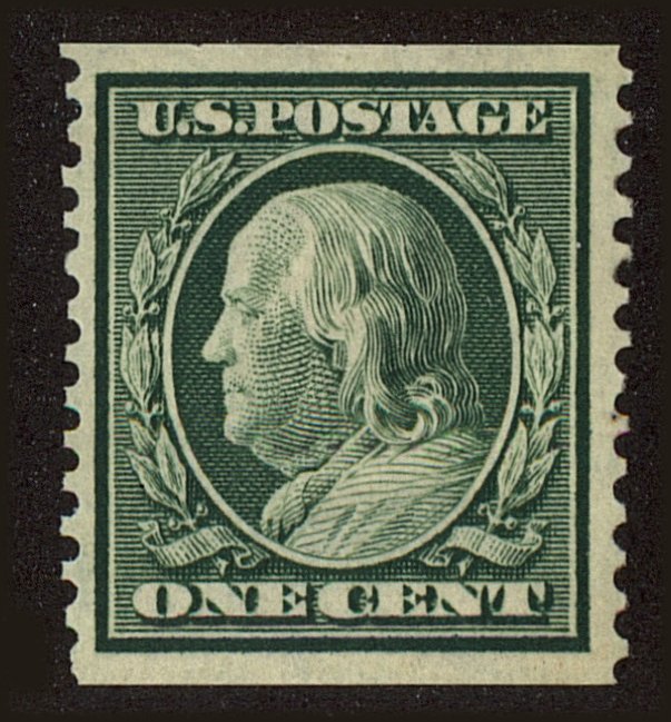 Front view of United States 352 collectors stamp