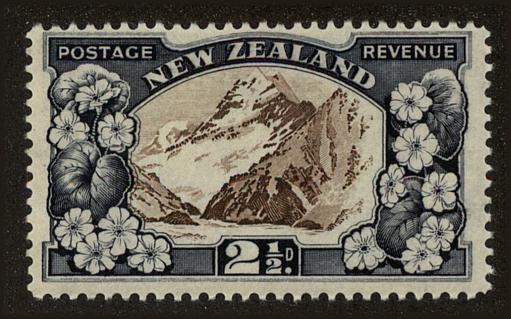 Front view of New Zealand 189 collectors stamp