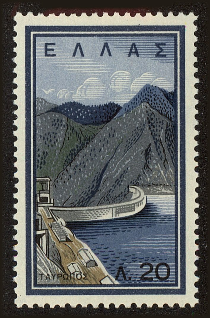 Front view of Greece 728 collectors stamp