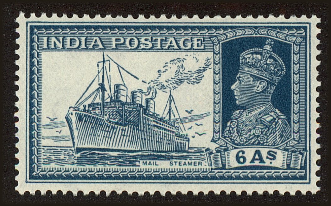 Front view of India 159 collectors stamp