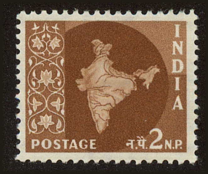 Front view of India 303 collectors stamp