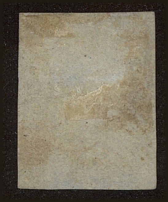 Back view of New South Wales Scott #12 stamp