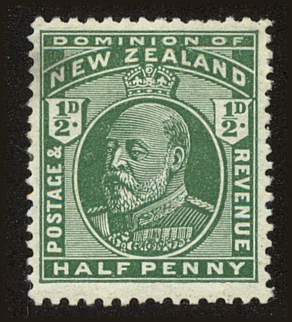 Front view of New Zealand 130 collectors stamp