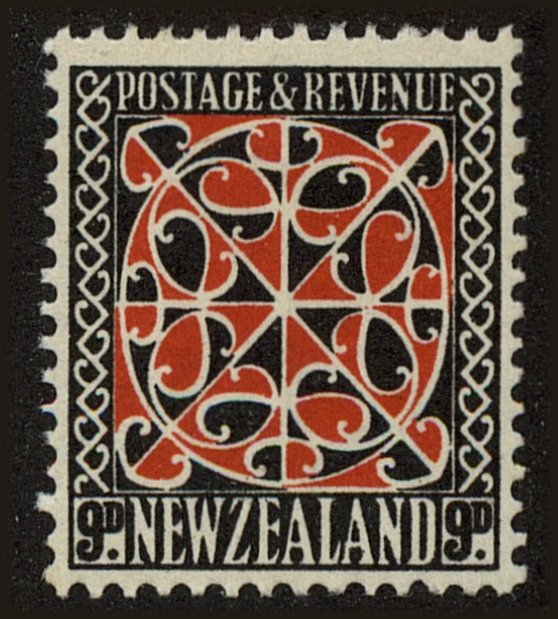 Front view of New Zealand 195 collectors stamp