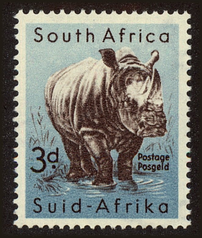 Front view of South Africa 204 collectors stamp