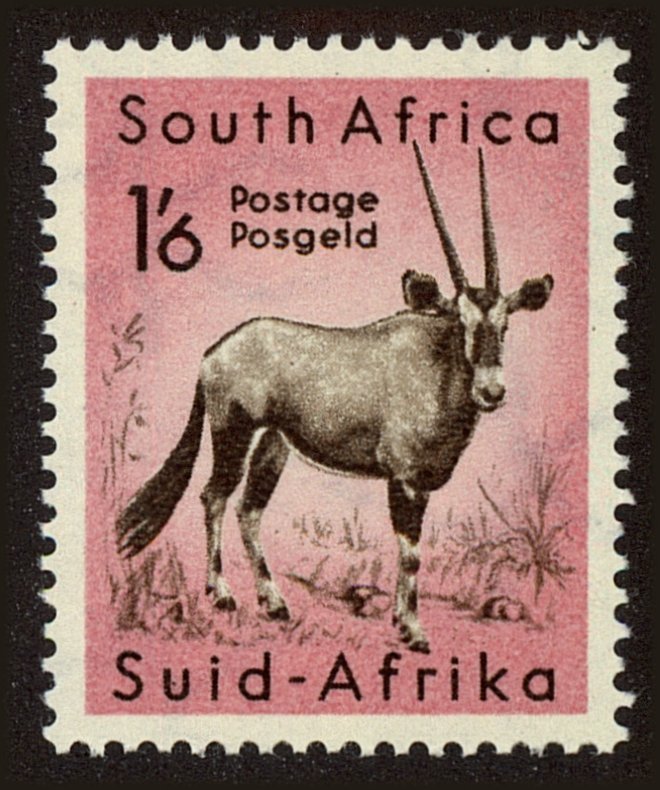 Front view of South Africa 210 collectors stamp