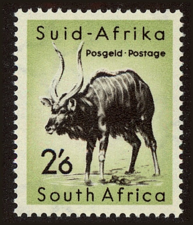 Front view of South Africa 211 collectors stamp