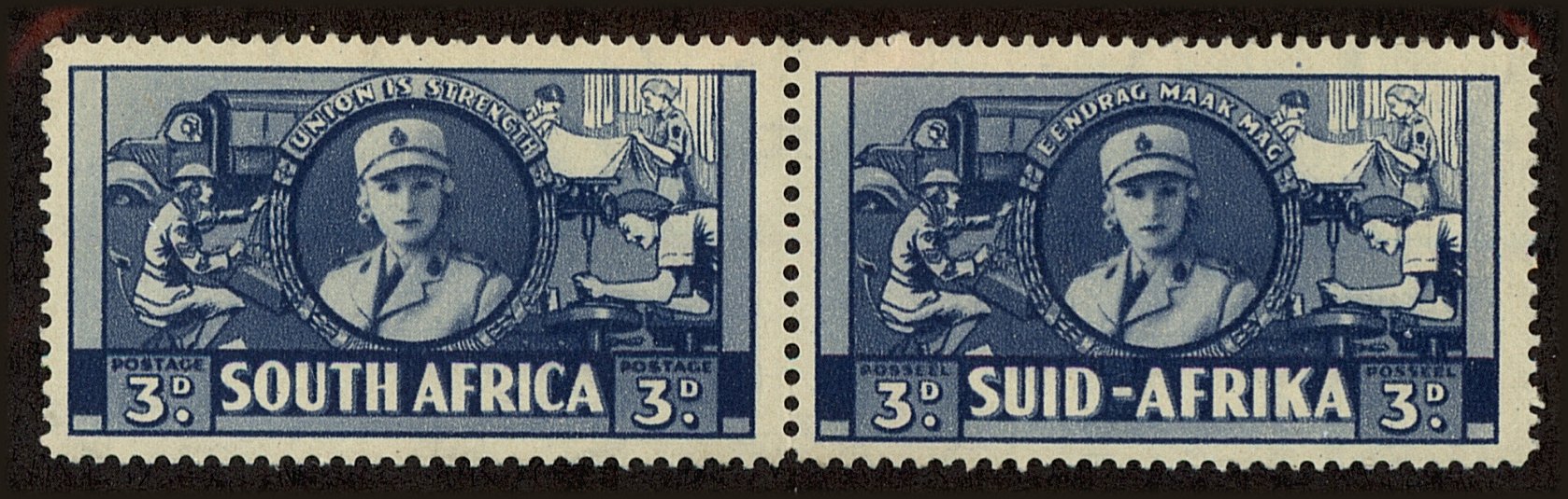 Front view of South Africa 85 collectors stamp