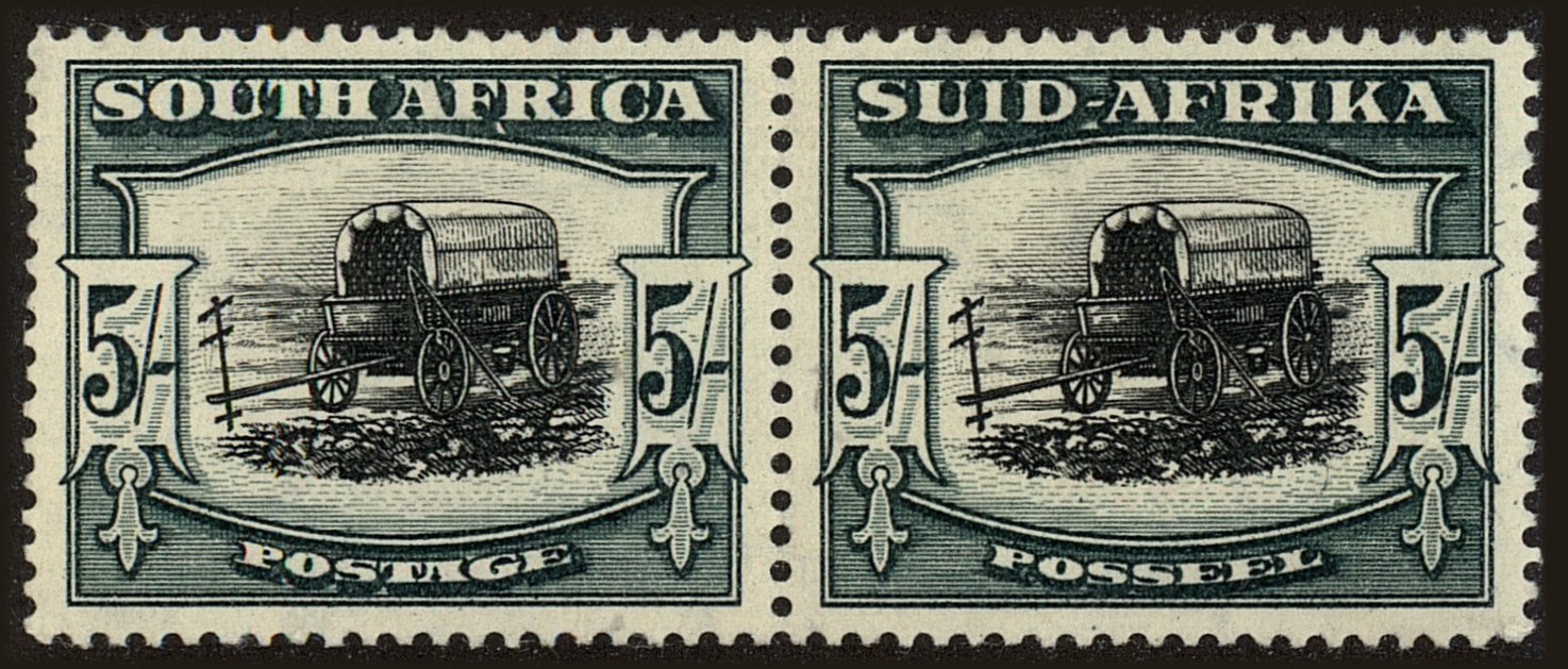 Front view of South Africa 64 collectors stamp