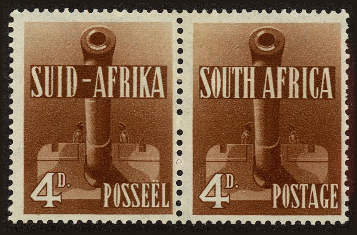 Front view of South Africa 86 collectors stamp