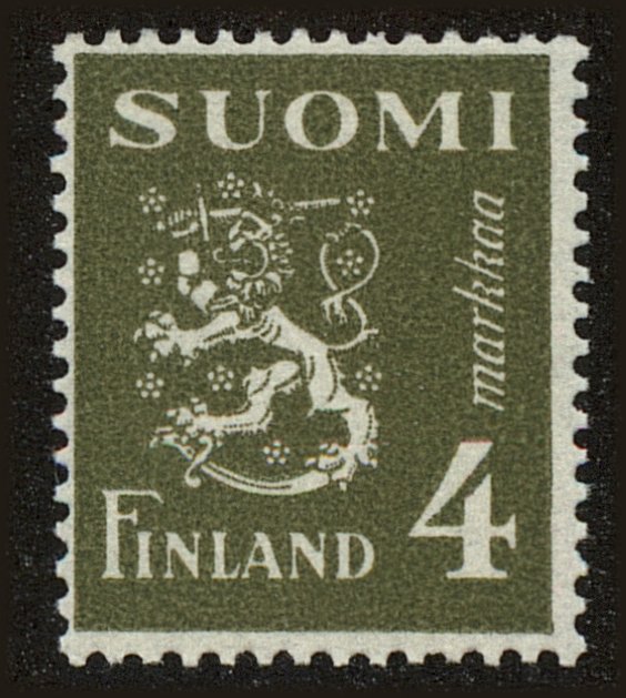 Front view of Finland 176B collectors stamp