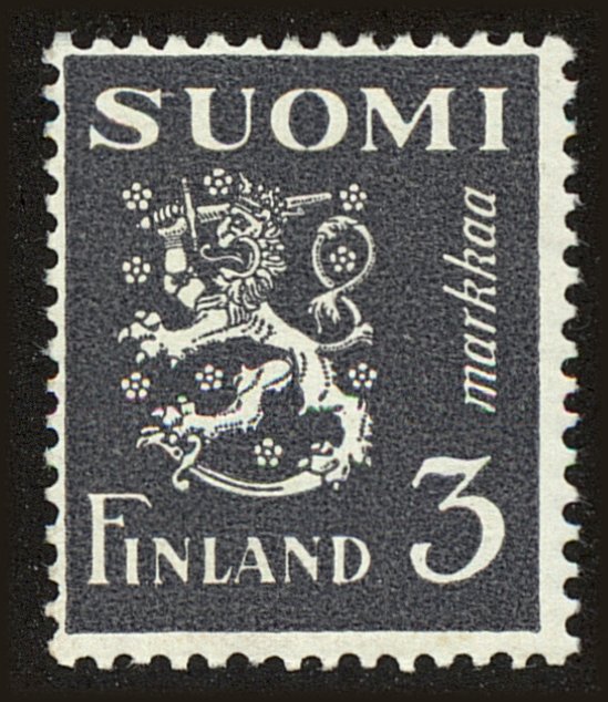 Front view of Finland 258 collectors stamp