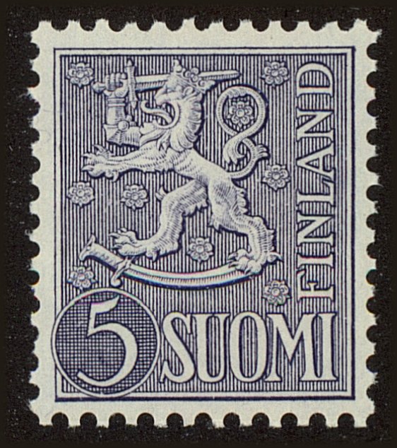 Front view of Finland 315 collectors stamp