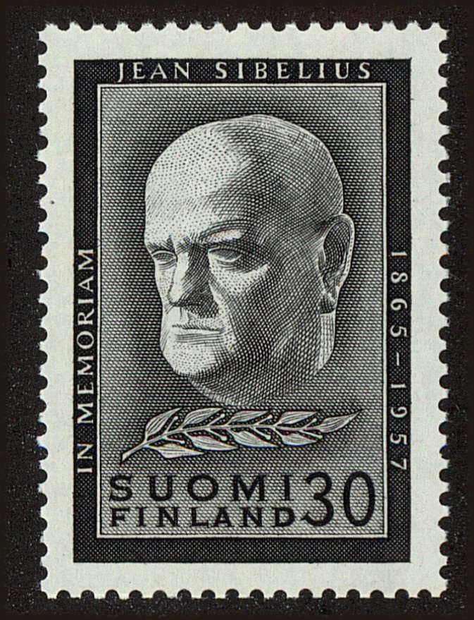 Front view of Finland 353 collectors stamp