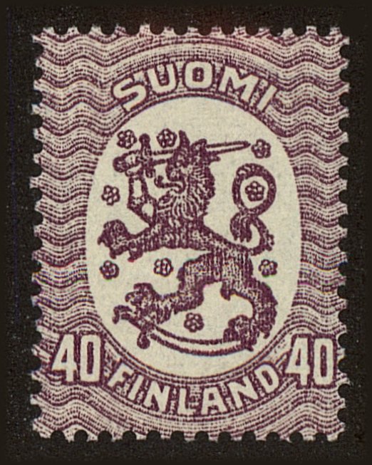 Front view of Finland 94 collectors stamp