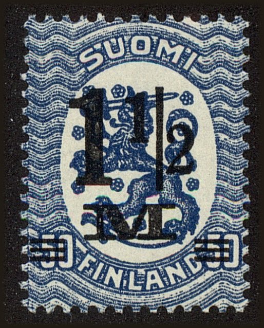 Front view of Finland 126a collectors stamp