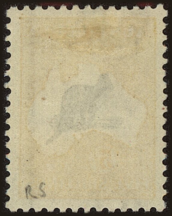 Back view of Australia Scott #12 stamp