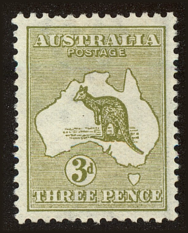 Front view of Australia 5c collectors stamp