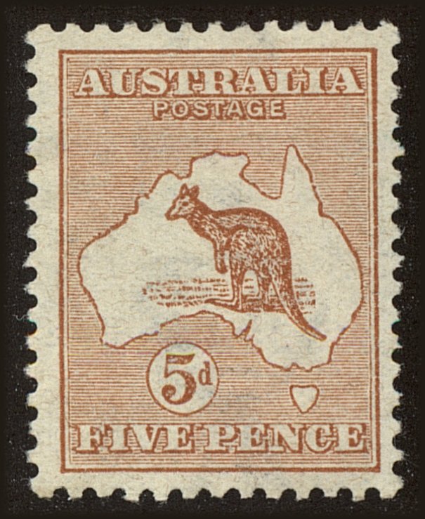 Front view of Australia 7 collectors stamp