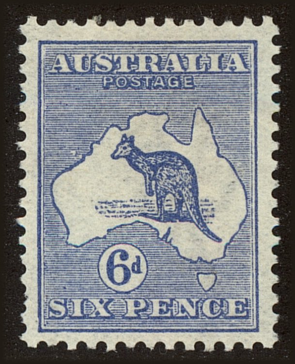 Front view of Australia 8 collectors stamp