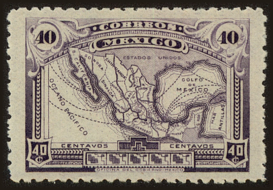 Front view of Mexico 626 collectors stamp