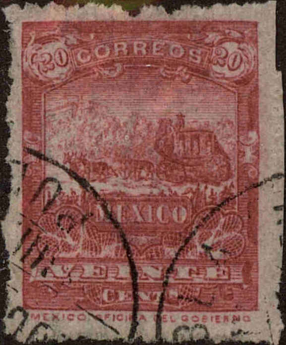 Front view of Mexico 276 collectors stamp