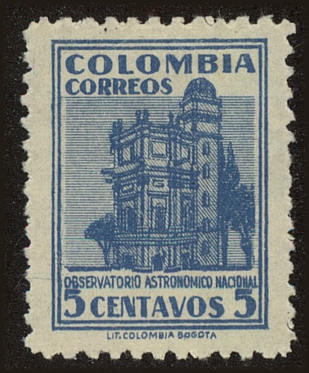 Front view of Colombia 565 collectors stamp