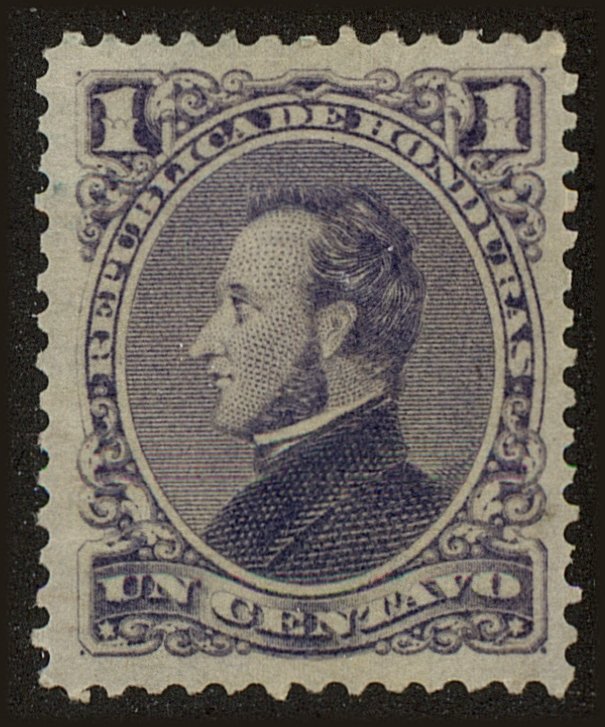 Front view of Honduras 30 collectors stamp
