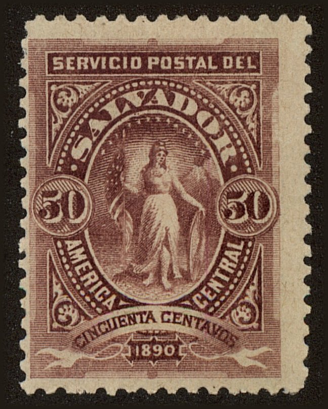 Front view of Salvador, El 45 collectors stamp