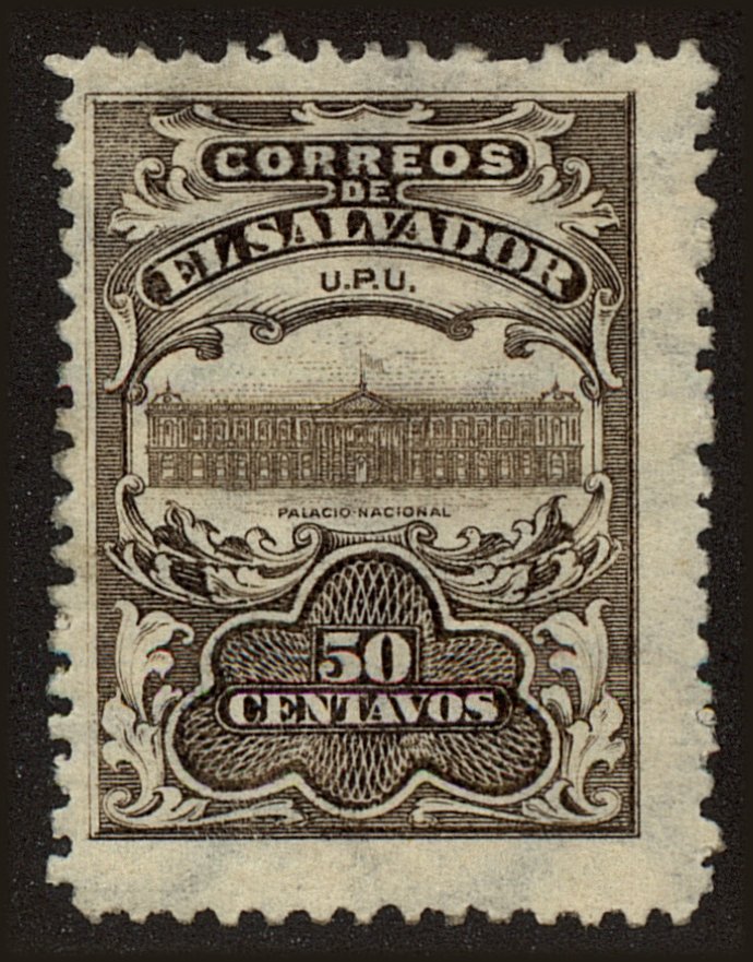 Front view of Salvador, El 401 collectors stamp
