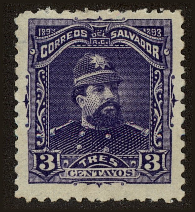 Front view of Salvador, El 78 collectors stamp