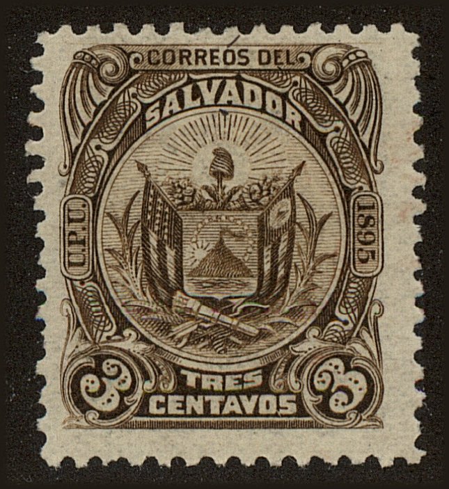 Front view of Salvador, El 119 collectors stamp