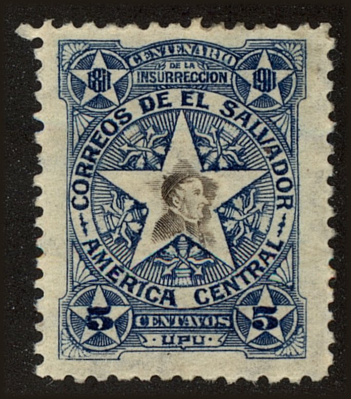 Front view of Salvador, El 394 collectors stamp