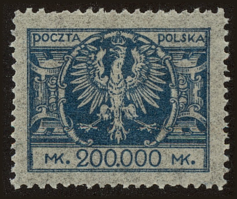 Front view of Polish Republic 210 collectors stamp