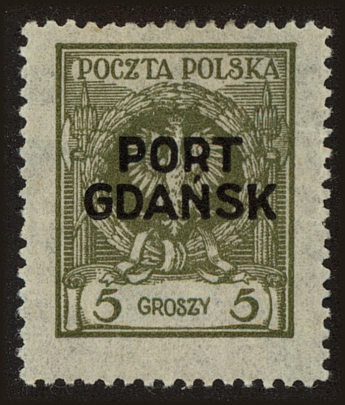 Front view of Polish Republic 1K4 collectors stamp