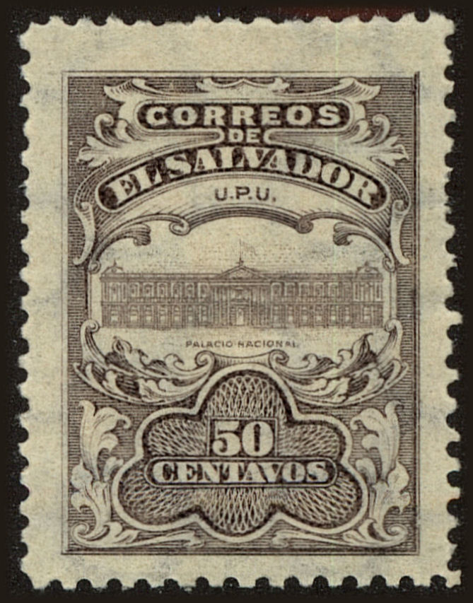 Front view of Salvador, El 401 collectors stamp