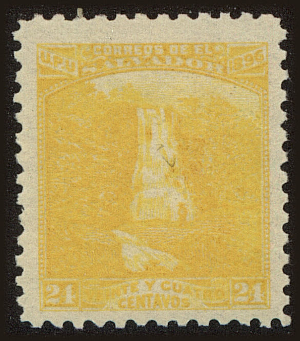 Front view of Salvador, El 170I collectors stamp