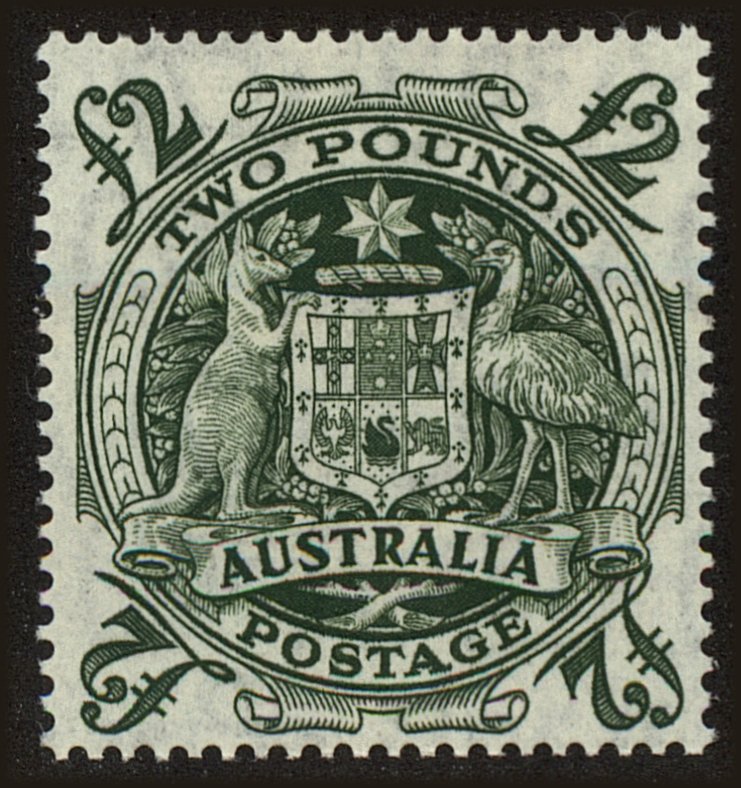 Front view of Australia 221 collectors stamp