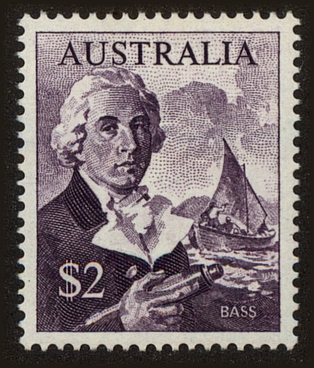 Front view of Australia 416 collectors stamp